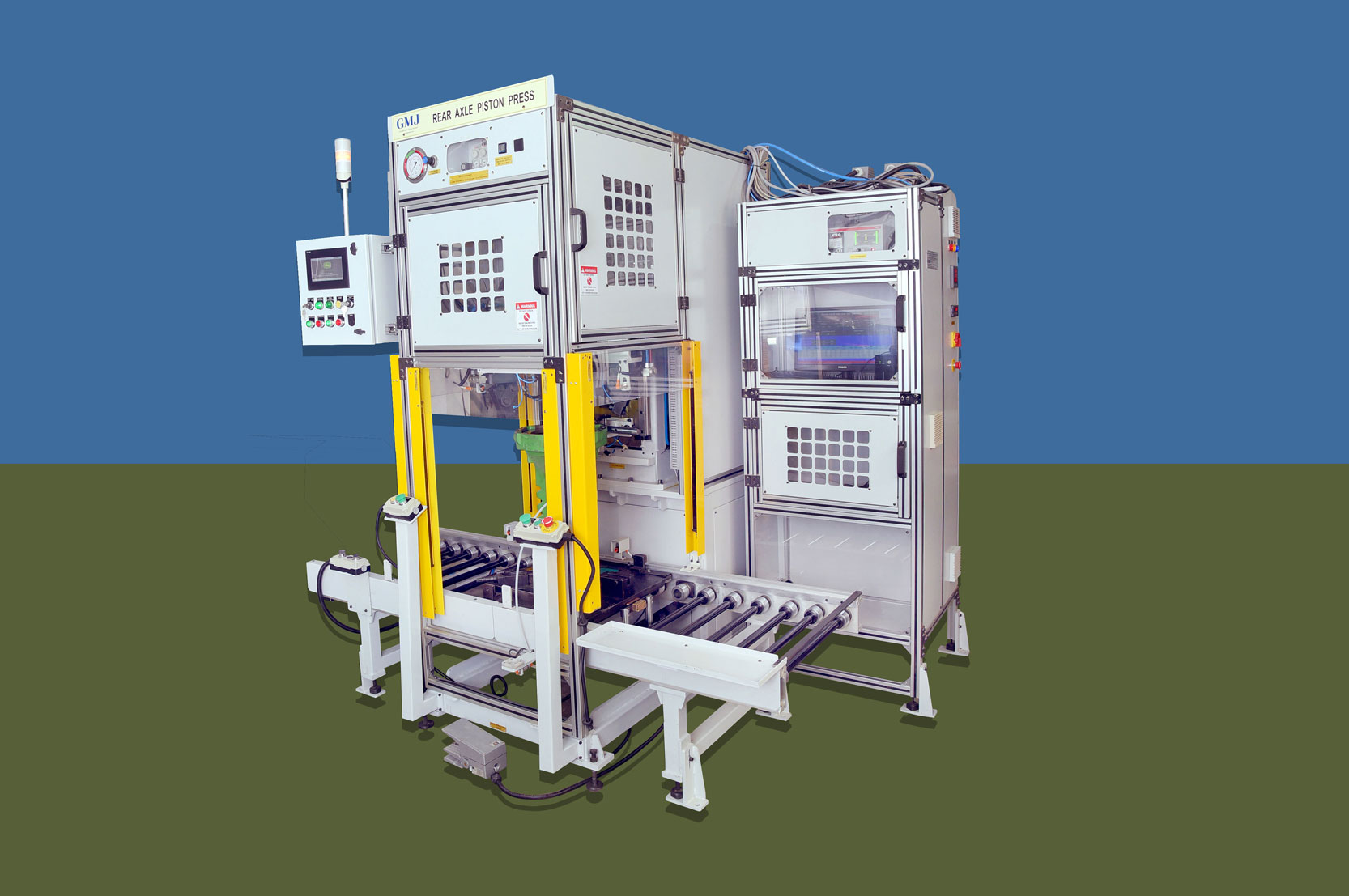 Rear Axle Assembly Piston Press, Gauging & Leak Testing Machine