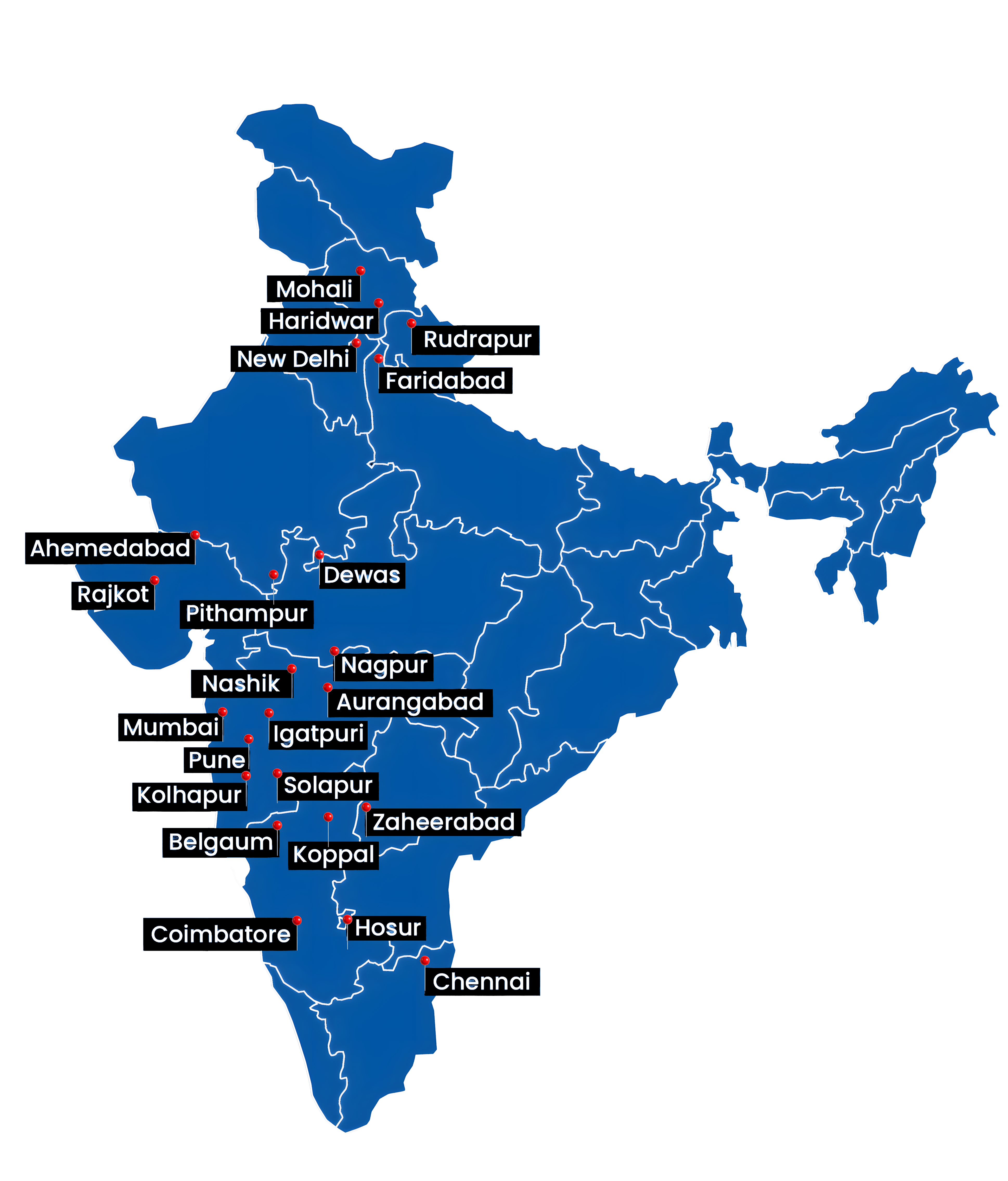 GMJ Automation Presence in India